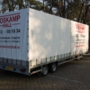 Aanhangwagen verhuur schamelwagen met huif 2