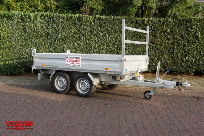 aanhangwagen verhuur tandemasser kipper handpomp
