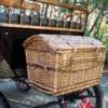 Koets Boheme 06234 voskamp hall recreatiewagen rietenmand achterop