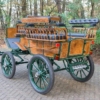 Koets Pallene-06346 voskamp hall Recreatiewagen groen met hout