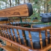 Koets Pallene-06352 voskamp hall gedraaide houten rugleuning met rug steun en armleggers